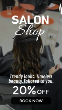 Black Professional Hair Salon Instagram Reel template