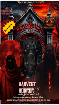 Black Professional Halloween  designs style Instagram Story template