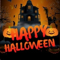 Black Professional Halloween  Post Instagram-bericht template