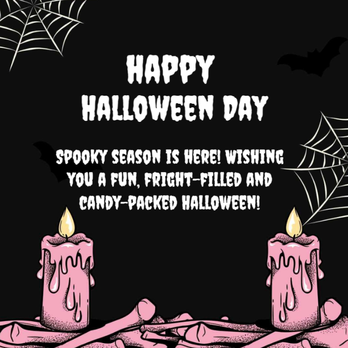 Plantilla de Black Professional Happy Halloween Day Instagram Post ...