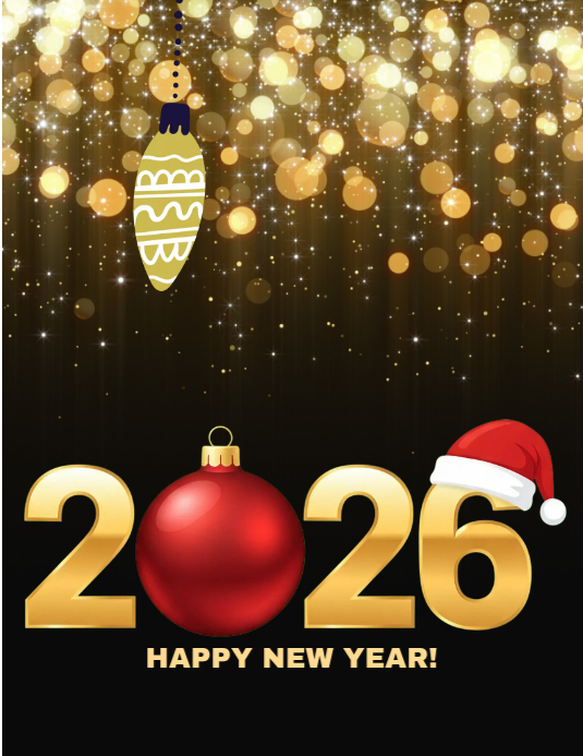 Copy of Black Professional Happy New Year Flyer (us Letter) | PosterMyWall