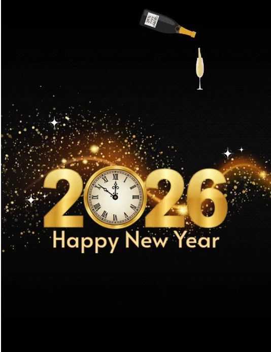 Copy of Black Professional Happy New Year Flyer (us Letter) | PosterMyWall