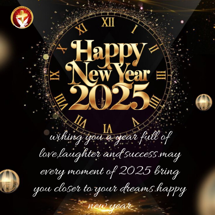 Plantilla de Black Professional Happy New Year Instagram Post ...