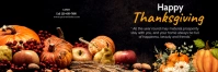Black Professional Happy Thanksgiving Brand Template Email Header