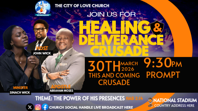 Healing And Deliverance Service Template | PosterMyWall