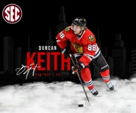 Black Professional Hockey Player Signing Medium Rectangle Rectángulo Mediano template