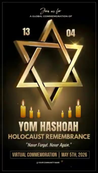 Sort Holocaust Remembrance Instagram Story Template