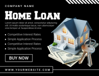 Zwart Home Loan Promotion Flyer Template