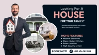 Black Professional House Sale Twitter Post template