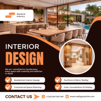 黑色 Interior Design Iphosti le-Instagram Template