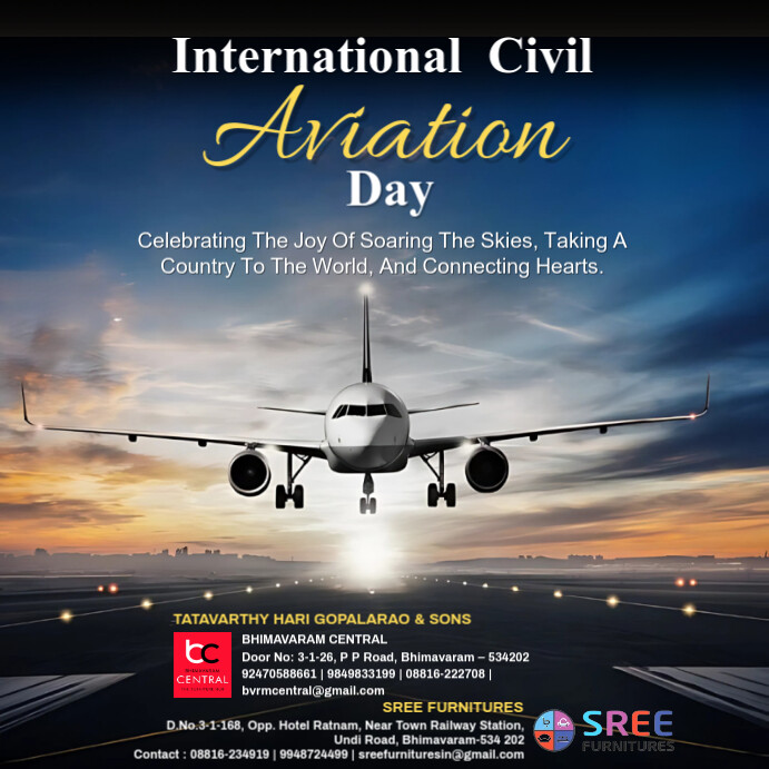 Black Professional International Civil Aviation Day Instagram Post ...