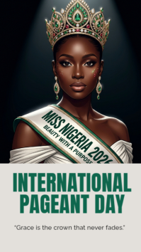 Black National Pageant Day Facebook Story Template