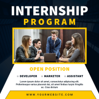 Black Professional Internship Instagram Post template
