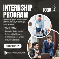 Black Professional Internship Instagram Post template