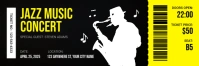 Black Professional Jazz Music Concert Twitter Banner template