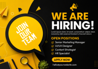 Sort Job Hiring A4 Template