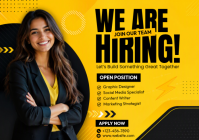 Hitam Job Recruitment A4 Template