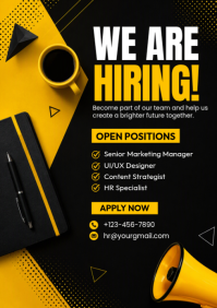 Preto Job Recruitment A4 Template