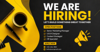 สีดำ Job Recruitment Obraz udostępniany na Facebooku Template