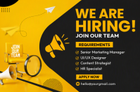 Sort Job Recruitment Plakat Template