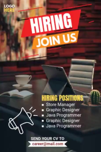 Black Professional Job Recruitment Tumblr Graphic Video Tumblr-Grafik template