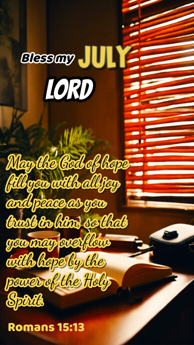 Plantilla de Black Professional July Bible Verse Instagram | PosterMyWall