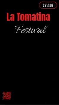 Black Professional La Tomatina day  Instagram Reel template