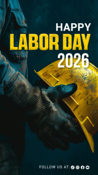 Negro Labor Day Celebration Instagram-verhaal Template