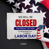 Nero Labor Day Closure Announcement Pos Instagram Template