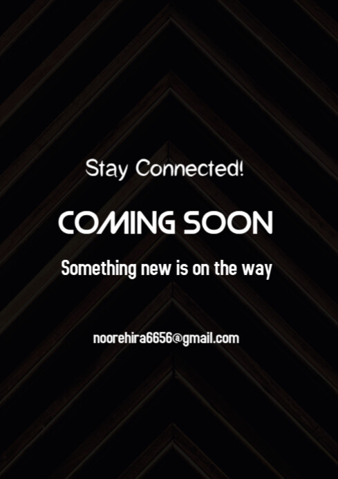 Launching Soon Notification Modèle Black Professional Launching Soon Notice A4 | PosterMyWall