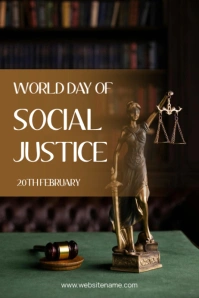 Black Professional Law Firm Poster template