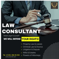 Black Professional Law Firm Square (1:1) template
