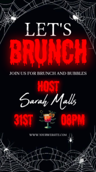 Black Professional Let's Brunch Instagram Story template