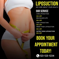 Black Professional Liposuction Instagram Post template