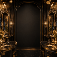 Black Professional Luxury Dining Experience Instagram Post Instagram-opslag template