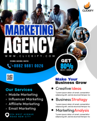 Noir Marketing Agency Services Instagram Portrait Template