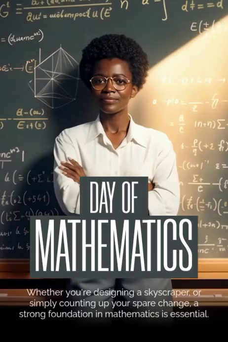 Copy of Black Professional Mathematics Day Poster Video | PosterMyWall
