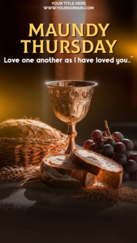 Black Professional Maundy Thursday Instagram Story template