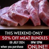 Meat Package Raffle Template meat raffle Template | PosterMyWall