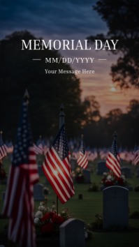 Black Professional Memorial Day Instagram Story template