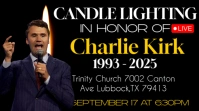 Black Professional Memorial Service Digital Display (16:9) template