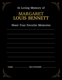 Black Memorial Service ใบปลิว Template - Page 5
