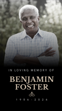 Czarny Memorial Service Instagram-Story Template - Page 1