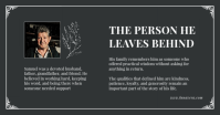 Zwart Memorial Tribute Facebook Shared Image Template - Page 4