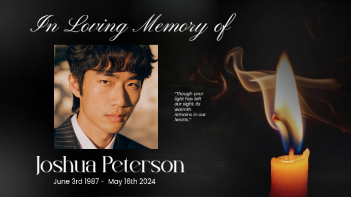 Black Professional Memorial Tribute Presentation Template | PosterMyWall