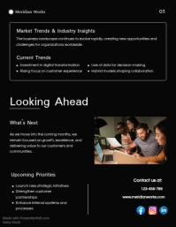 Black Monthly Newsletter Flyer Template - Page 4