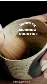Black Professional Morning Routine Matcha Instagram Reel Instagram Reel template