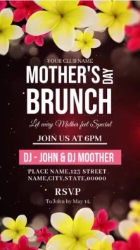 Black Professional Mother's Day Brunch Instagram Story Instagram Story template