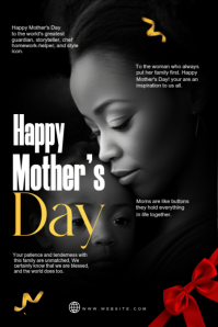 Black Professional Mother's Day Poster template