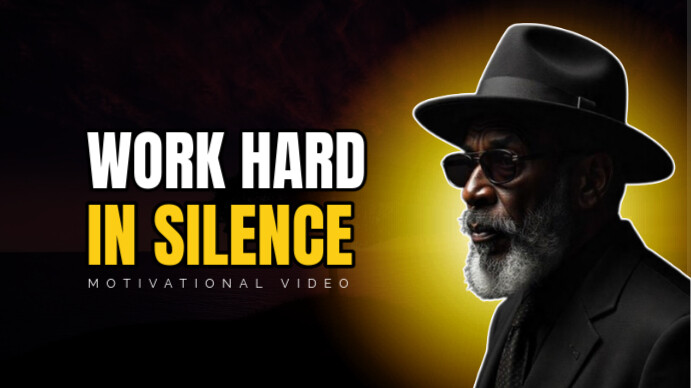 Black Professional Motivation Youtube Thumbnail template